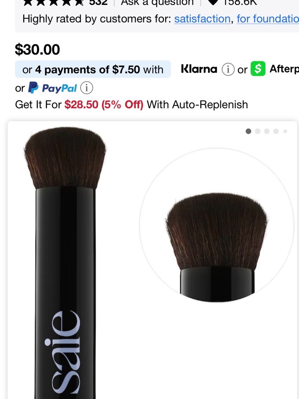 Saie Complexion brush.